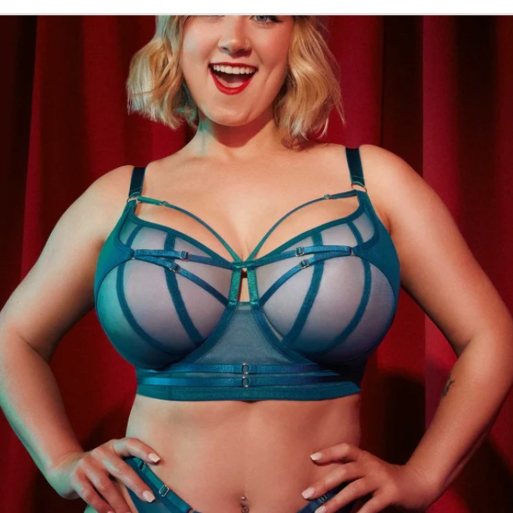 Playful promise strappy harness bra bnwt